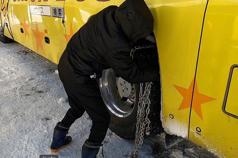 オリオンバス2台 60名の運転士で１泊2日の雪上研修を実施しました！
