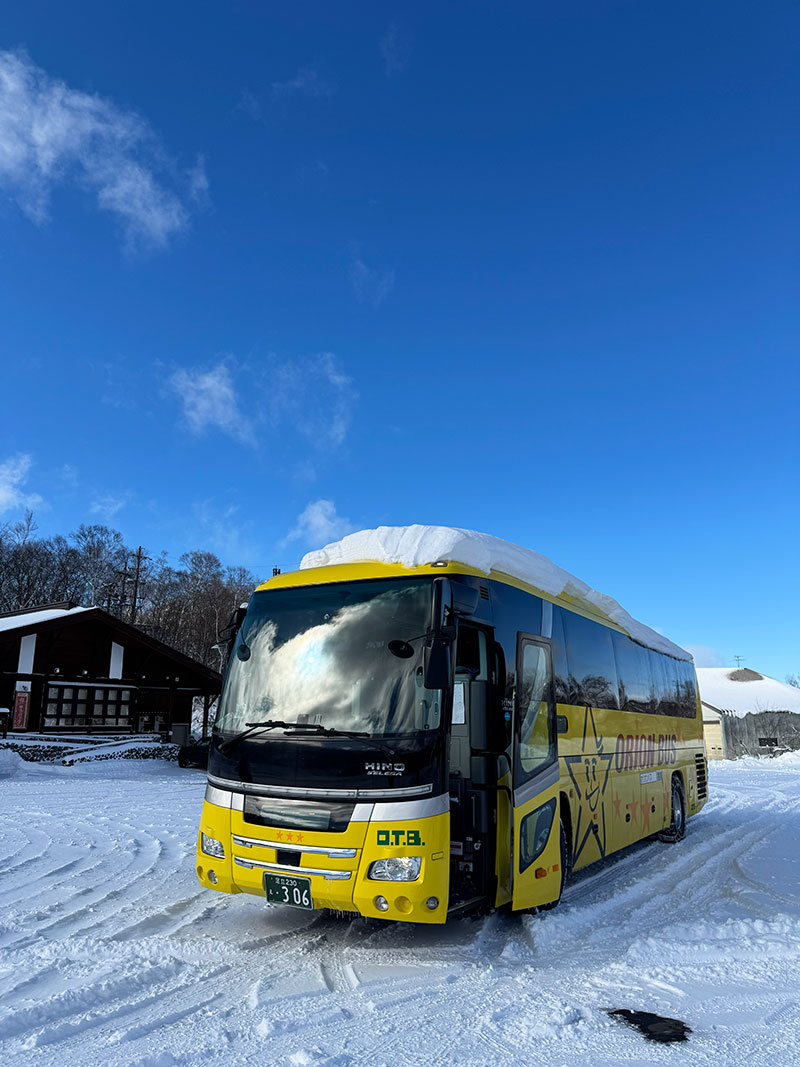 オリオンバス2台 60名の運転士で１泊2日の雪上研修を実施しました！