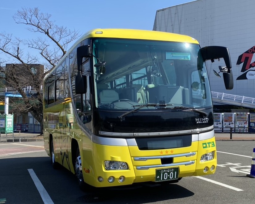 江戸川区の中学校よりご依頼をいただき、よみうりランドまで送迎いたしました