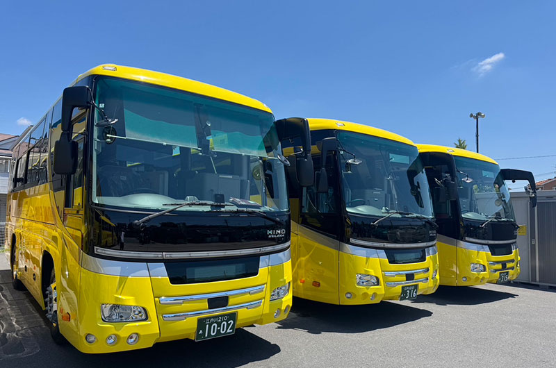 新車両が納車されました！大型バス2台＆中型バス1台