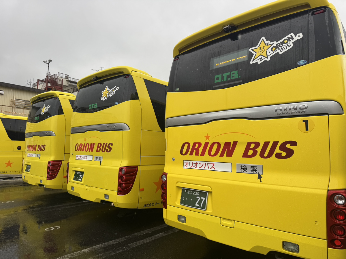 新幹線からオリオンバスへ！修学旅行の都内観光を運行中！